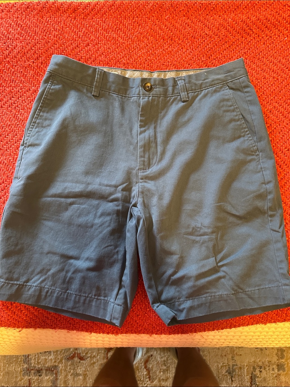Amazon Essentials Slate Blue Flat Front Men's Shorts